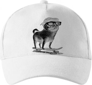 Psí jízda, mops, černý potisk