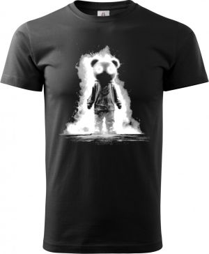 Psycho medvěd, bílý potisk