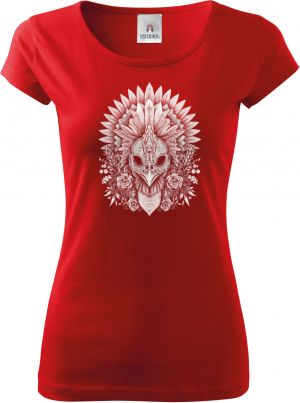 Ptačí šaman, bílý potisk