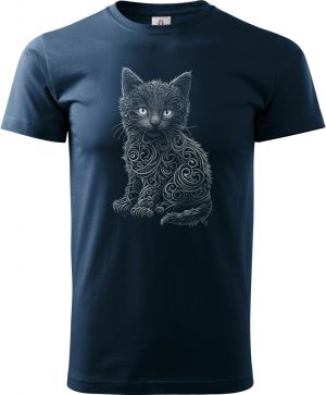 Půlnoční kočka, bílý potisk