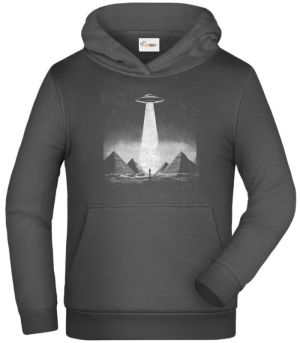 Pyramidy a UFO, bílý tisk