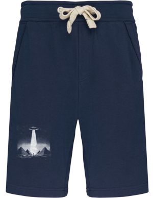 Pyramidy a UFO, bílý tisk