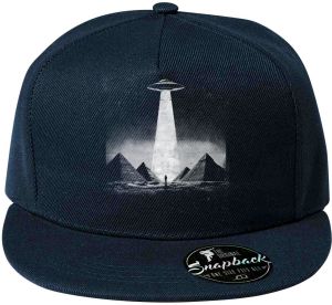 Pyramidy a UFO, bílý tisk