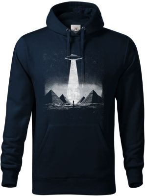 Pyramidy a UFO, bílý tisk