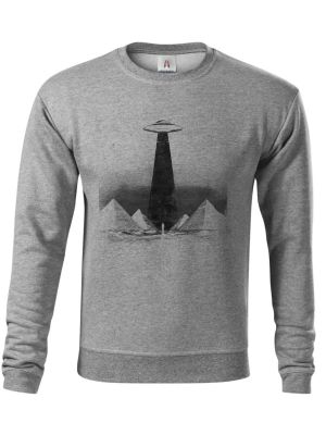 Pyramidy a UFO, černý tisk