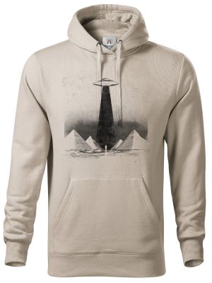 Pyramidy a UFO, černý tisk