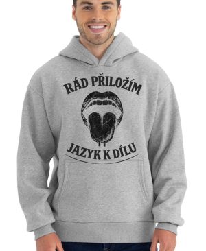 Rád přiložím jazyk k dílu, černý potisk