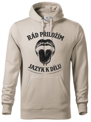 Rád přiložím jazyk k dílu, černý potisk