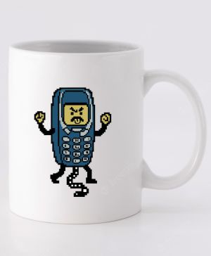 Retro pixelový mobil