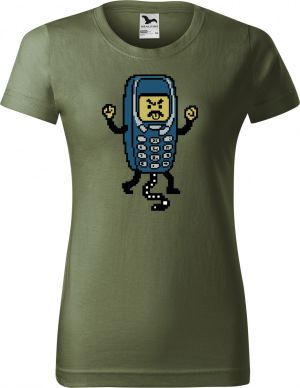 Retro pixelový mobil