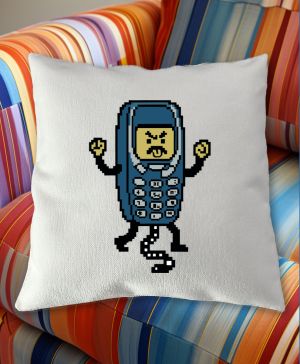 Retro pixelový mobil