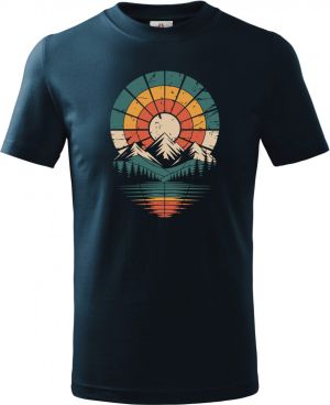 Retro výhled na hory