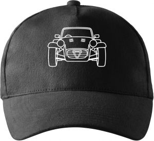 Roadster line-art, bílý tisk