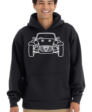 Roadster line-art, bílý tisk