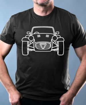 Roadster line-art, bílý tisk