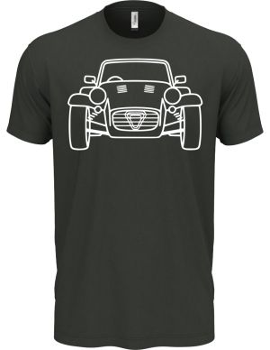 Roadster line-art, bílý tisk