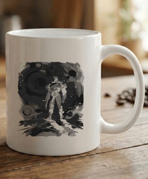 Robotický policista, černý tisk