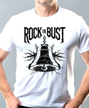 Rock or bust, černý tisk