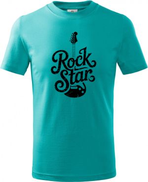 Rock star, černý tisk