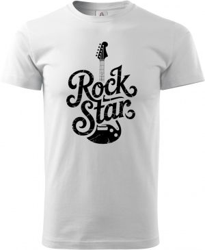 Rock star, černý tisk