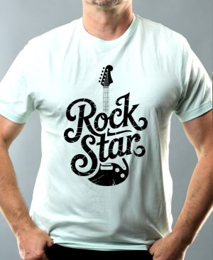 Rock star, černý tisk