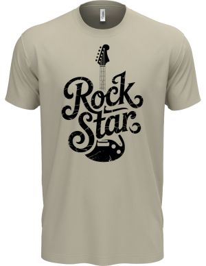 Rock star, černý tisk