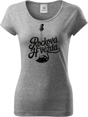 Rocková hvězda, černý tisk