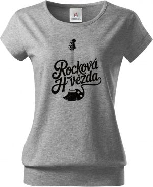 Rocková hvězda, černý tisk