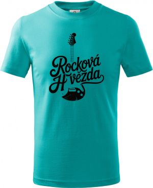 Rocková hvězda, černý tisk