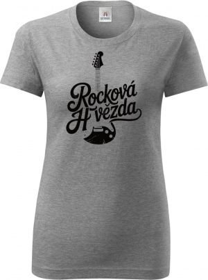 Rocková hvězda, černý tisk