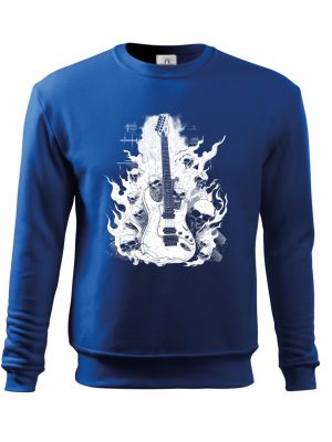 Rocková kytara pekla, bílý potisk