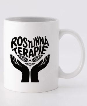 Rostlinná terapie, bílý potisk