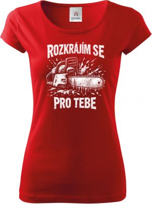Rozkrájím se pro tebe, bílý potisk