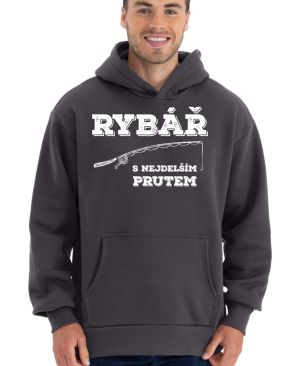 Rybář s nejdelším prutem. Bílý tisk