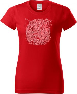 Rybářská mandala, bílý potisk