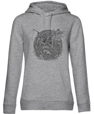 Rybářská mandala, černý potisk