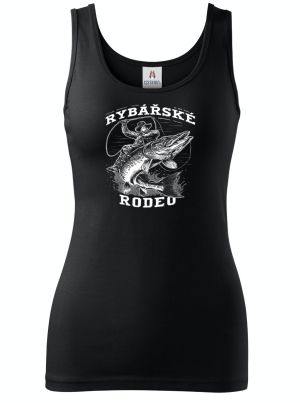 Rybářské rodeo, štika, bílý potisk