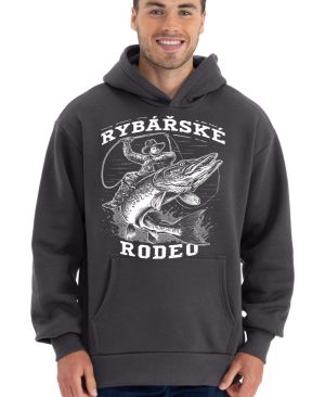 Rybářské rodeo, štika, bílý potisk