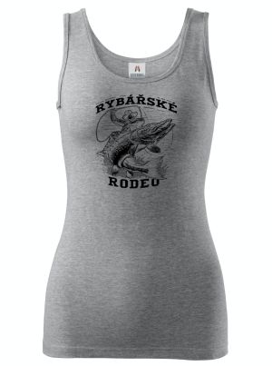 Rybářské rodeo, štika, černý potisk