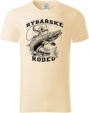 Rybářské rodeo, štika, černý potisk