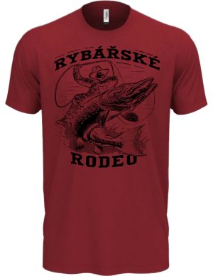 Rybářské rodeo, štika, černý potisk