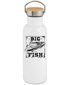 Rybářské tričko Big Fish, retro candát černý potisk