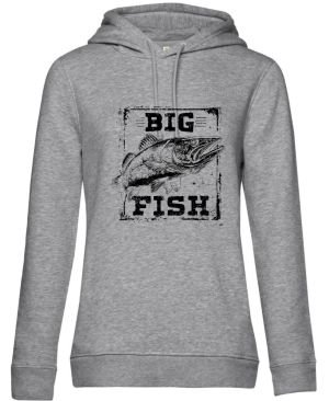 Rybářské tričko Big Fish, retro candát černý potisk