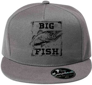 Rybářské tričko Big Fish, retro candát černý potisk