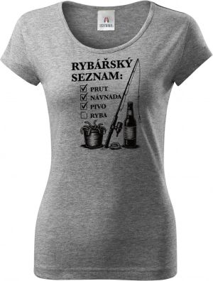 Rybářský seznam, černý potisk