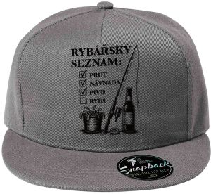 Rybářský seznam, černý potisk