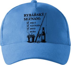 Rybářský seznam, černý potisk