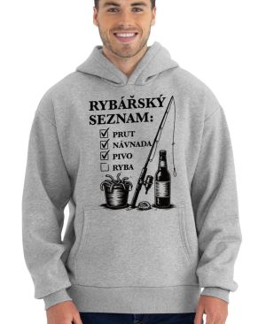 Rybářský seznam, černý potisk