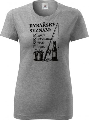 Rybářský seznam, černý potisk