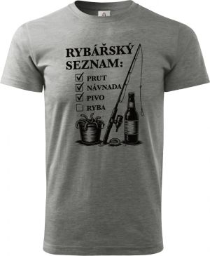 Rybářský seznam, černý potisk